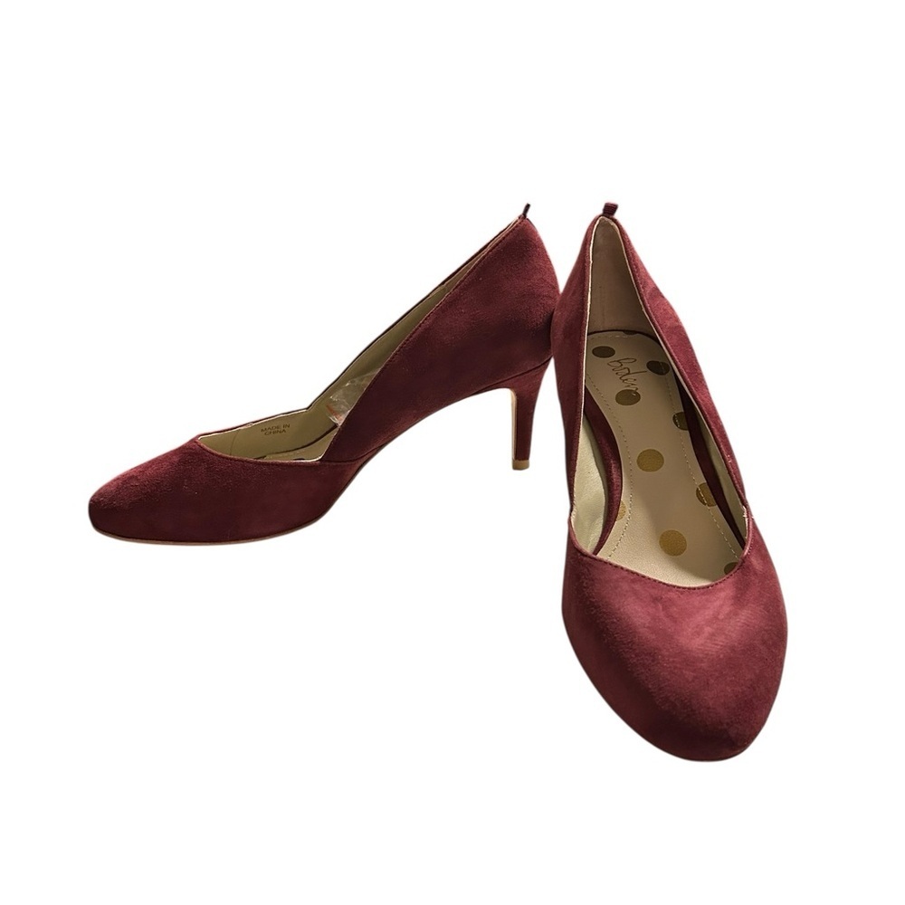 Boden Women’s burgundy Suede Pumps NWOT – Extra Heel Taps